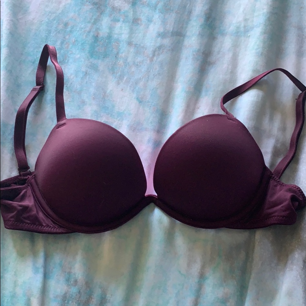 Burgundy SUPER push-up bra!